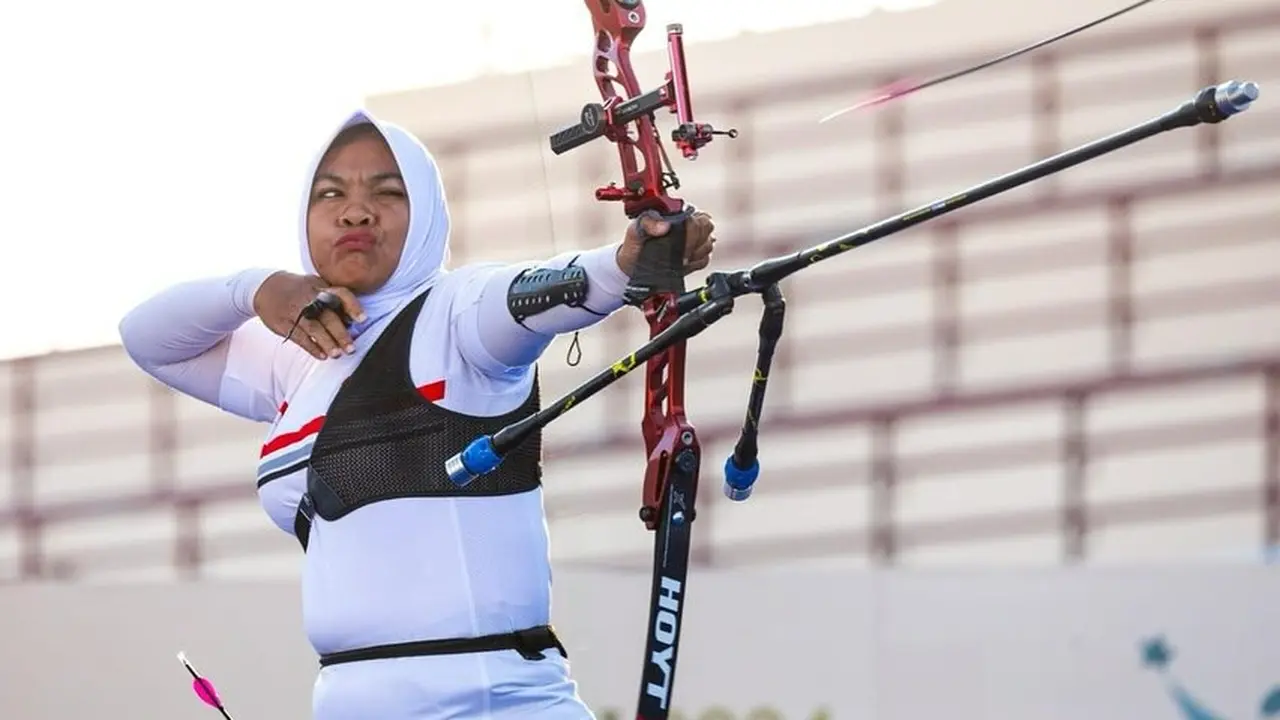 FOTO Atlet Para Panahan NPC Indonesia, Wahyu Retno Wulandari