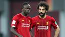 Sadio Mane bergabung dengan Livepool pada 2016 setelah sebelumnya bermain untuk Southhamton. Bersama Mohamed Salah dan Roberto Firmino, Mane menjadi trio penyerang yang menakutkan di Liverpool. (AFP/Karim Jaafar)