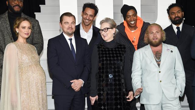 Para bintang Don't Look Up. (Evan Agostini/Invision/AP)