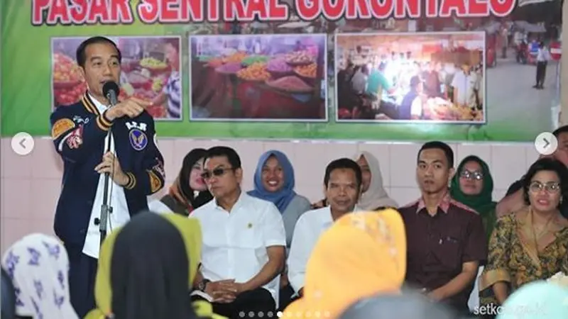 Jokowi Kenakan Jaket Lokal Edisi Terbatas ke Gorontalo, Warganet Kepincut