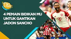Berita video, spotlight kali ini membahas 4 pemain incaran Manchester United yang dapat gantikan posisi Jadon Sancho.