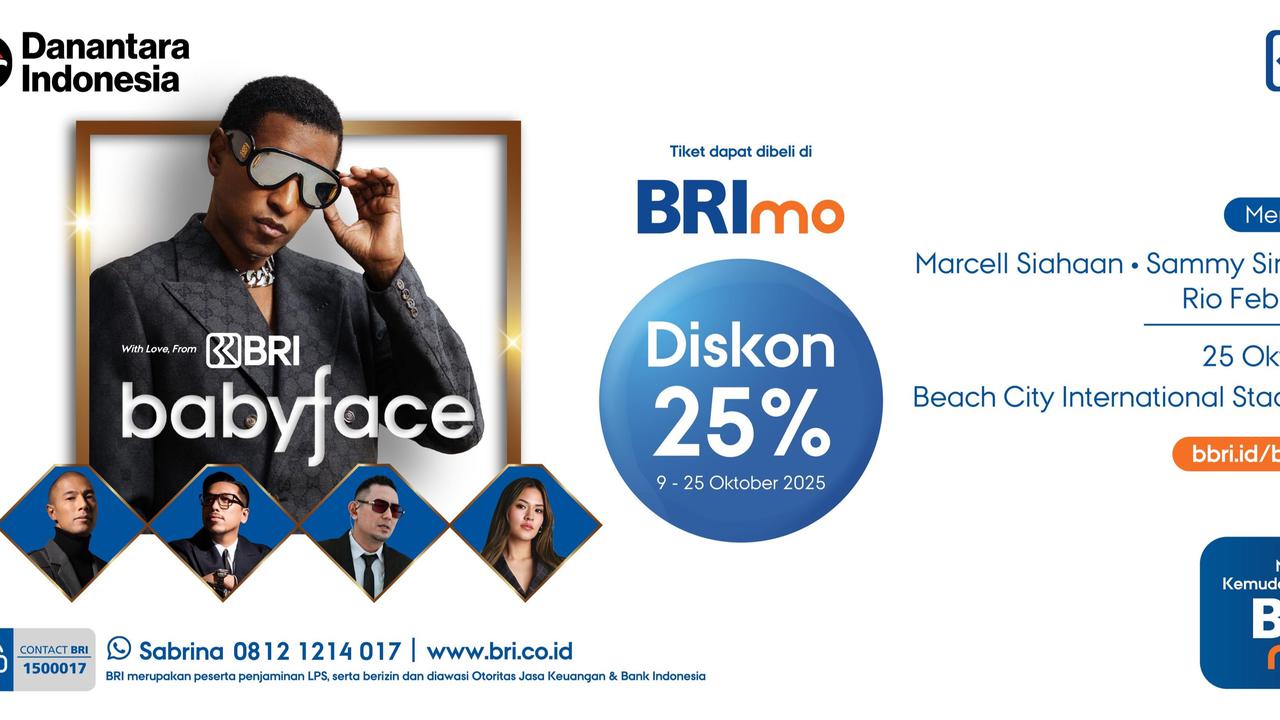 BRI Hadirkan Pengalaman Musik Kelas Dunia Lewat Konser Babyface