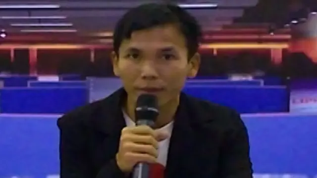 Anjas Purba Peserta Presenter Liputan6 di Indonesia Broadcaster Expo 2013