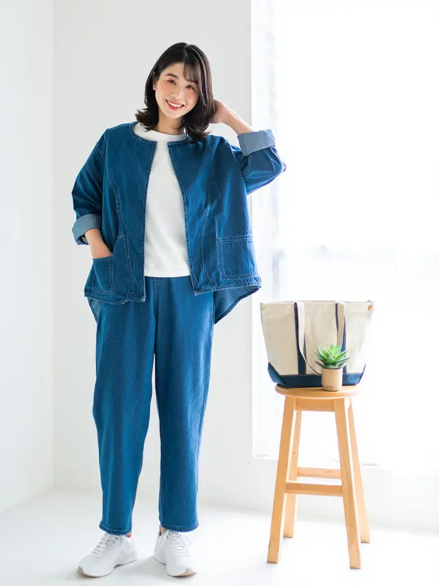 Outer Tanpa Kerah Simple Cocok untuk Santai