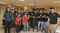 Perwakilan Tatsuji Dojo MMA saat menyambangi kantor Bola.com di Jakarta, 1 Juni 2017. (Bola.com/M.Iqbal Ichsan)