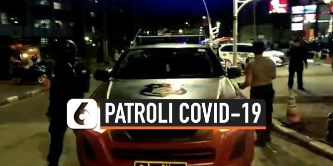 VIDEO: Polisi Patroli Sosialisasi Penyebaran Virus Corona Covid-19 di Jaksel