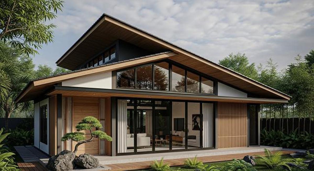 6 Desain Rumah Minimalis di Desa Atap Miring yang Estetik, Modern dan Fungsional