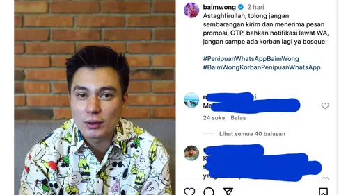 Kronologi Baim Wong Jadi Korban Peretasan Data Via WhatsApp, Pelaku Ngaku  Kurir Kirim Foto Paket - ShowBiz Liputan6.com