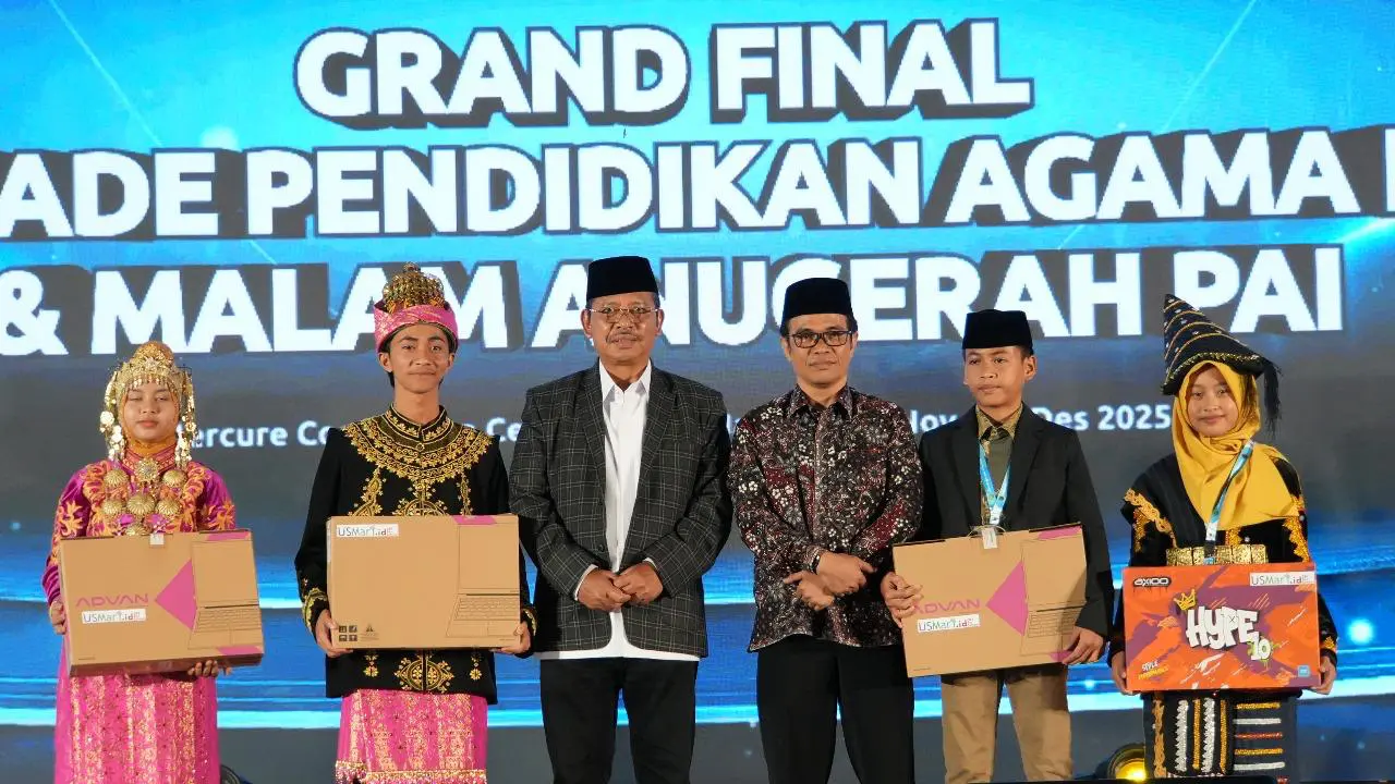 Olimpiade dan Semarak Lomba Pendidikan Agama Islam (PAI) 2025 resmi ditutup di Jakarta, Selasa (2/12/2025) malam.