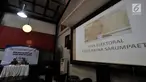 Suasana rilis survei Elektoral dan Efek Kasus Ratna Sarumpaet di Jakarta, Selasa (23/10). Dalam hasil survei LSI efek kasus hoaks Ratna Sarumpaet membuat kalangan terpelajar dan segmen menengah lebih memilih  Jokowi-Ma'ruf. (Merdeka.com/ Iqbal S. Nugroho)
