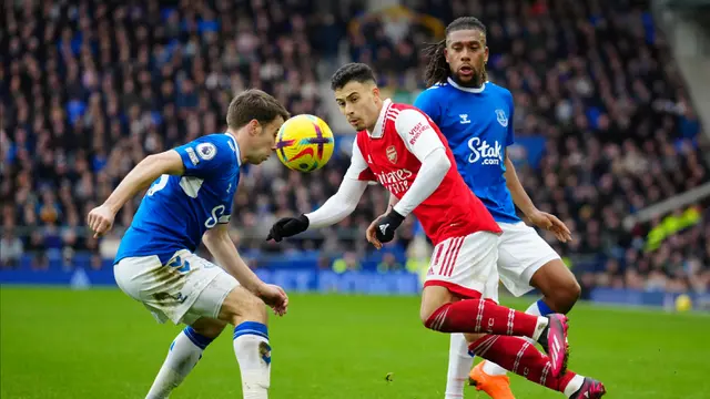 Hasil Liga Inggris: Arsenal Tumbang di Kandang Everton