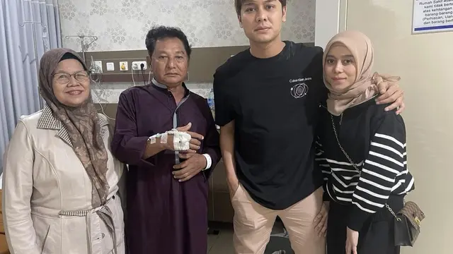 6 Potret Kondisi Ayah Rizky Billar Usai Operasi, Dijenguk Besan dan Menantu