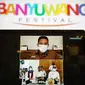 Peluncuran Banyuwangi Festival 2021 yang dihadiri Menparekraf Sandiaga Uno dan Bupati Banyuwangi Abdullah Azwar Anas. (dok. Biro Humas dan Komunikasi Publik Kemenparekraf)