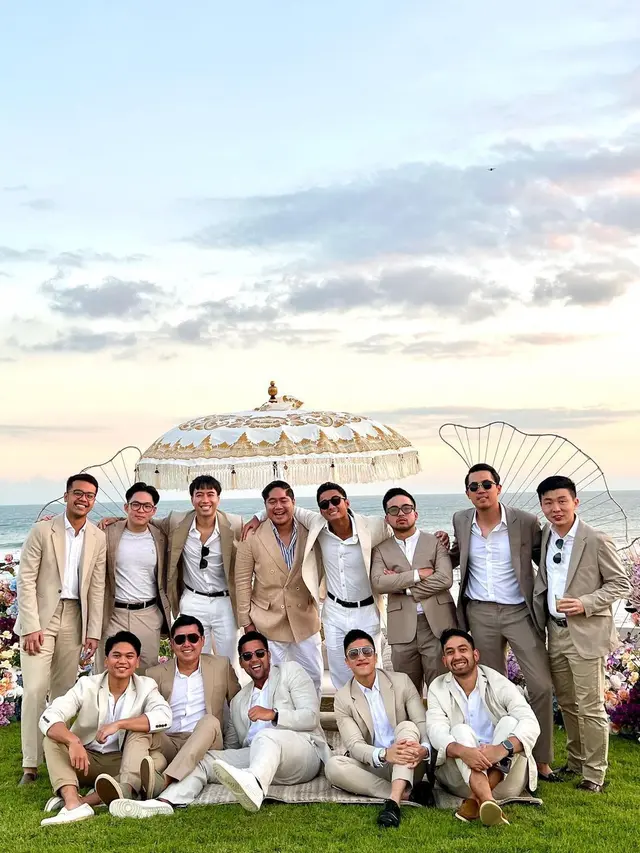 Suasana pesta pernikahan Jessica Mila dan yakup Hasibuan di Bali (Foto: Instagram aeroaswar)