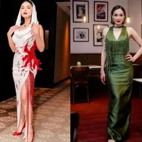 Sebagai pemeran utama, Amanda Manopo tampil menawan di premiere film Indigo yang akan rilis [@opick_hairstylist]