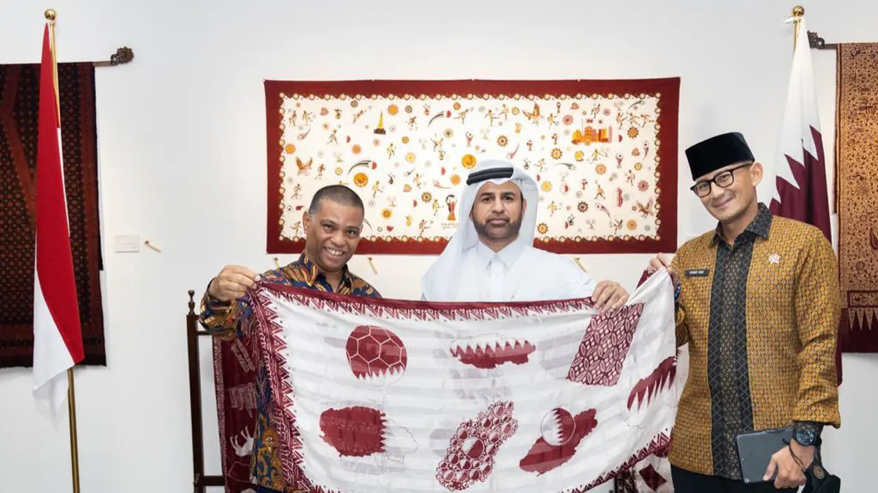 KBRI Doha berpartisipasi dalam acara “Katara Celebrations During the World Cup 2022" yang diadakan oleh Katara Cultural Village Foundation Qatar. (Dok: Kemlu RI)