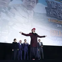 Anggy Umbara menghadiri gala premier film Warkop DKI Reborn. (Nurwahyunan/Bintang.com)