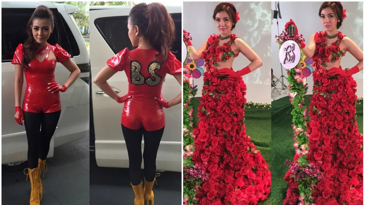 Warna Merah Jadi Warna Andalan Gaya Pakaian Bella Shofie