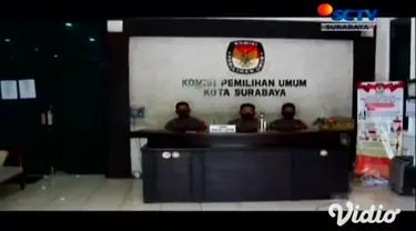 KPU Kota Surabaya menggelar rapat pleno tertutup, penetapan dua pasangan calon peserta Pilkada serentak 2020. Pada rapat tersebut dua pasang bakal calon resmi ditetapkan sebagai calon Wali Kota dan wakil Wali Kota Surabaya.