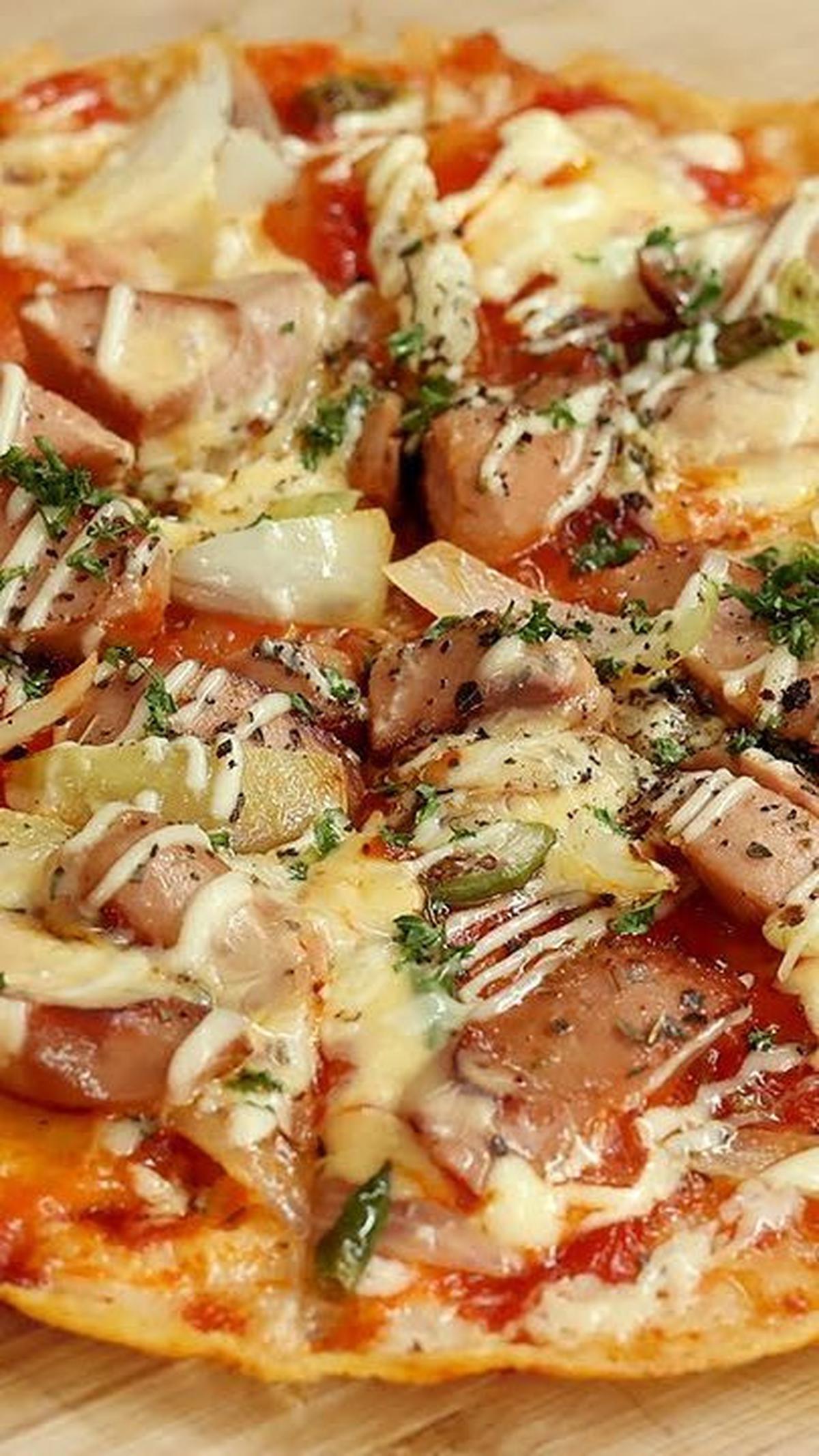 5. Crispy Pizza Sambal Matah Tanpa Oven