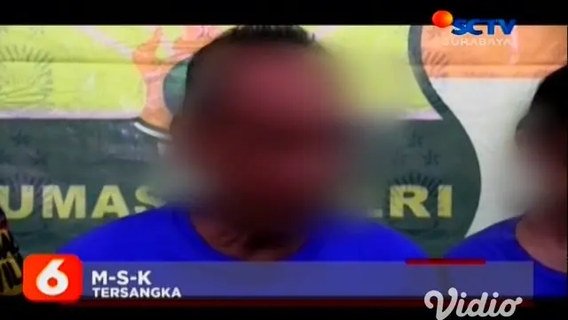 Seorang Bapak diringkus aparat Kepolisian Polsek Bubutan Surabaya, karena melakukan aborsi bayi yang berada di kandungan anaknya.