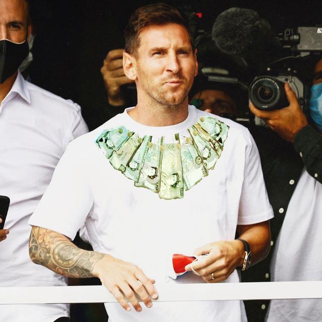 6 Editan Kaos Lionel Messi Usai Gabung PSG Ini Bikin Senyum-senyum