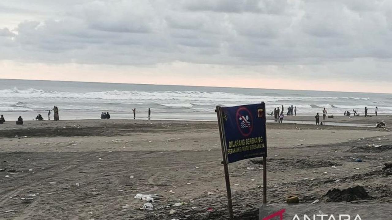 Wisata Pantai Cianjur Libur Lebaran Tetap Ramai, Ribuan Pengunjung Padati Pesisir Selatan