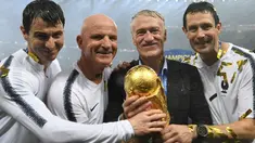 Didier Deschamps sukses membawa Timnas Prancis menjadi juara di Piala Dunia 2018. Deschamps akhirnya kembali membawa Les Blues tampil di final Piala Dunia 2022 usai menumbangkan Maroko. (AFP/Franck Fife)