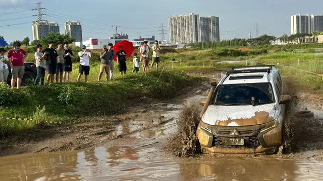 Salah satu mobil peserta yang ikut fun offroad (ist)