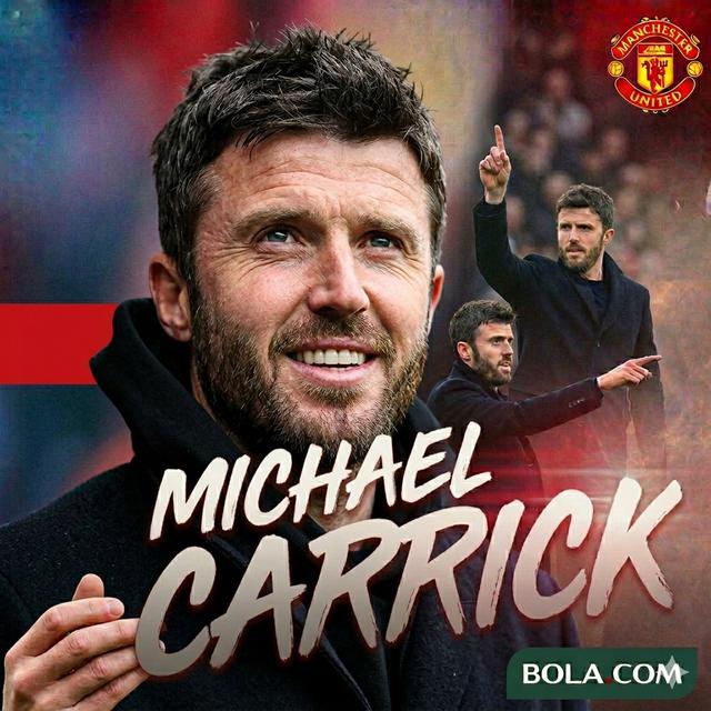 Ilustrasi Michael Carrick di Manchester United. (Bola.com/AFP/Gemini)