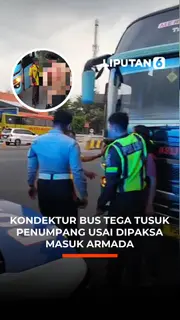 Kondektur Bus Tega Tusuk Penumpang Usai Dipaksa Masuk Armada