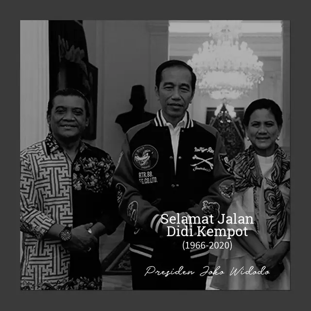 Presiden Joko Widodo mengucapkan belasungkawa atas meninggalnya Didi Kempot. (Twitter/ jokowi)