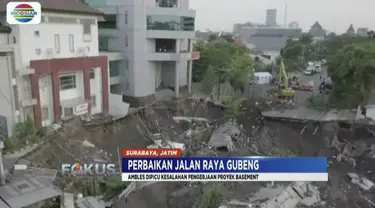 Polisi temukan bukti baru kelalaian pengerjaan proyek basement RS Siloam yang menyebabkan Jalan Gubeng, Surabaya, ambles.