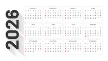 Ilustrasi kalender 2026. (Image by Freepik)