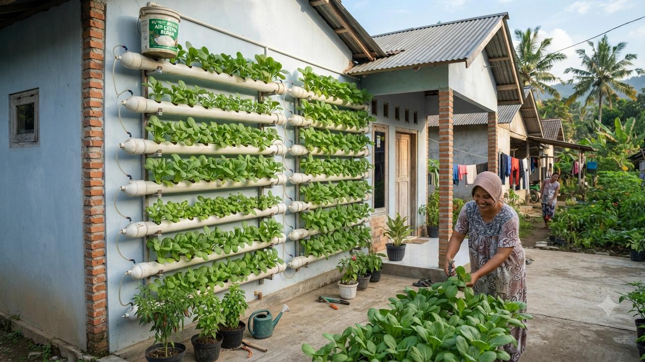 Cara Membuat Kebun Sayur di Rumah yang Tidak Diserang Ulat (AI Generated)