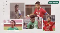 Irfan Bachdim, Stefano Lilipaly, Bambang Pamungkas, Evan Dimas dan Andik Vermansah. (Bola.com/Dody Iryawan)