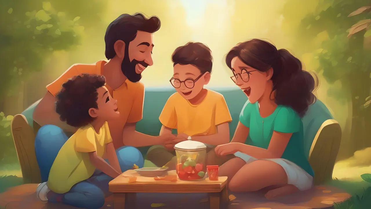 Ilustrasi Ketika Orang Tua Dapat Menjadikan Dirinya Teman bagi Anak-Anaknya (Foto oleh AI)