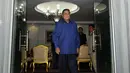 Jelang Hari Raya Idul Fitri, Presiden Susilo Bambang Yudhoyono membayar zakat penghasilan dan fitrah anggota keluarganya melalui BAZNAS, (23/7/2014). (ANTARA FOTO/Andika Wahyu)