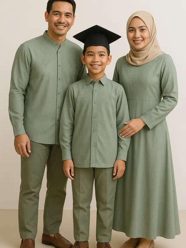 Rekomendasi Baju Wisuda Keluarga Warna Pastel Terbaru (Foto: ChatGPT)