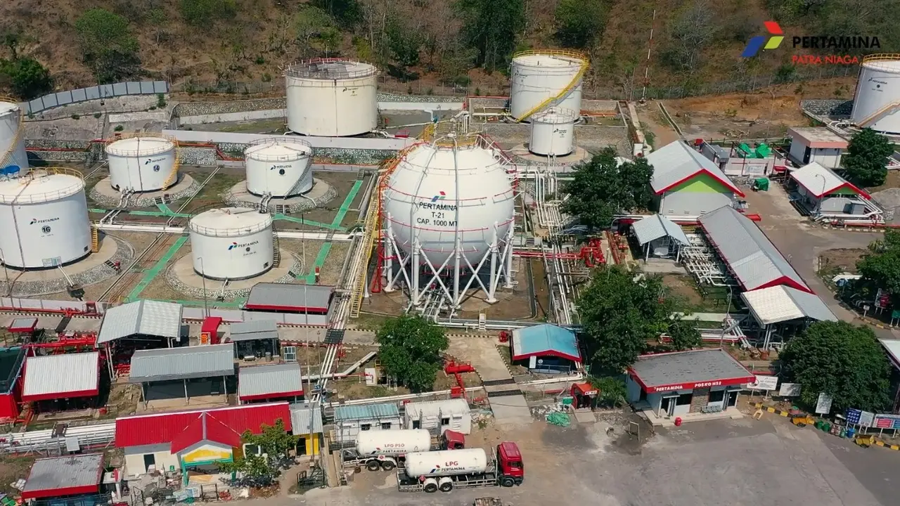 Salah satu Proyek Strategis Nasional (PSN) Terminal LPG Bima yang bertujuan mendukung ketahanan energi di wilayah Indonesia Timur resmi beroperasi. Dok Pertamina