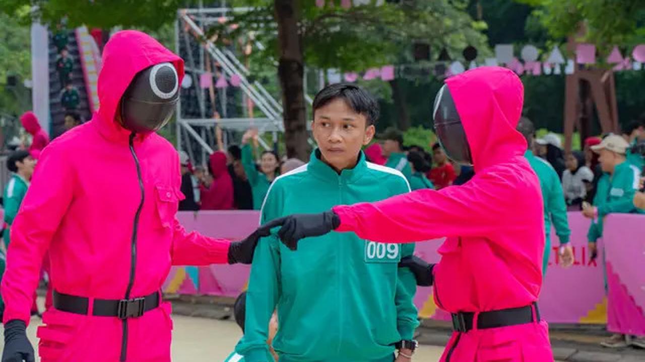 Potret Atlet Timnas Rizky Ridho hingga Fajar Sadboy Main Red Light Green Light ala Squid Game di GBK