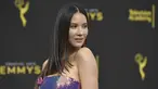 Aktris Olivia Munn berpose saat tiba di malam hari kedua acara Creative Arts Emmy Awards 2019 di Microsoft Theater di Los Angeles (15/9/2019). Wanita 39 tahun ini tampil cantik dan memesona mengenakan dress warna-warni di ajang tersebut. (AP Photo/Richard Shotwell)