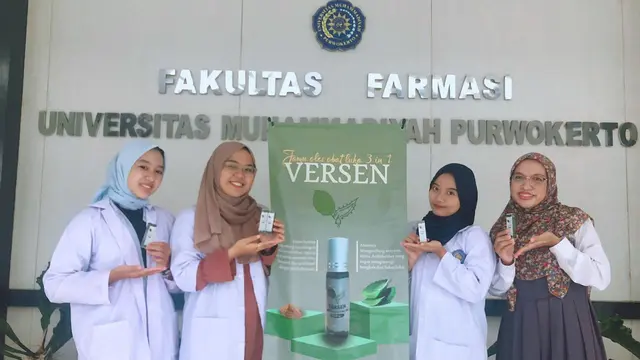 Mahasiswa UMP berinovasi menciptakan jamu oles antiseptik, antiinflamasi, serta pemudar bekas luka dari daun kersen atau seri. (Foto: UMP/Liputan6.com)