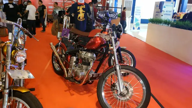 Deretan Motor Kustom Keren Pamer Diri di IIMS 2019 (Arief A / Liputan6.com)