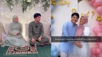 6 Potret Alvin Faiz dan Henny Rahman Gelar Gender Reveal Party, Dihadiri Artis (sumber: Instagram/alvin_411)