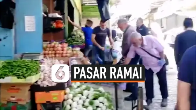 VIDEO: Sambut Bulan Ramadan, Pasar di Israel Terlihat Ramai