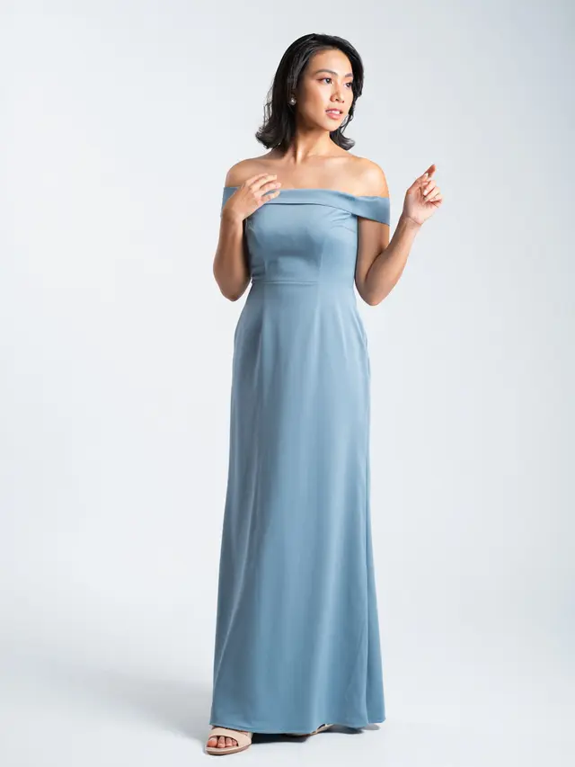 Model Long Dress untuk Orang Gemuk