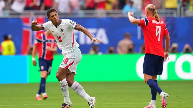 Dua Gol Bellingham Hentikan Perlawanan Norwegia