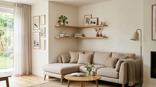 Model Rak Tipis untuk Dinding Belakang Sofa