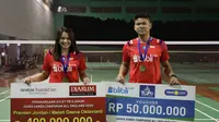 Praveen Jordan/Melati Daeva Oktavianti mendapat kucuran bonus dari PB Djarum senilai Rp450 juta sebagai apresiasi menjuarai All England 2020. (PBSI)